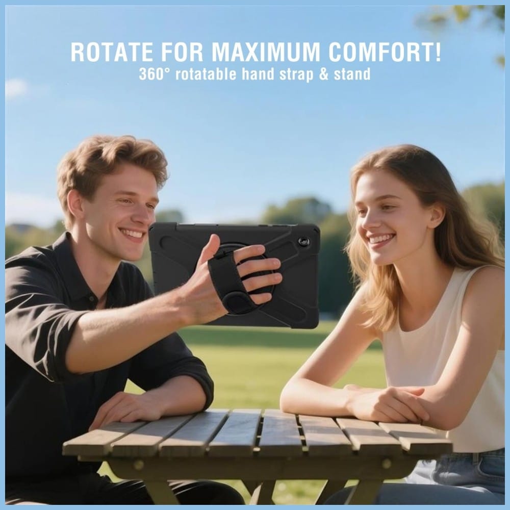 4smarts Rugged Case Grip - θήκη για Samsung Galaxy Tab A11 - Μαύρο - Image 5