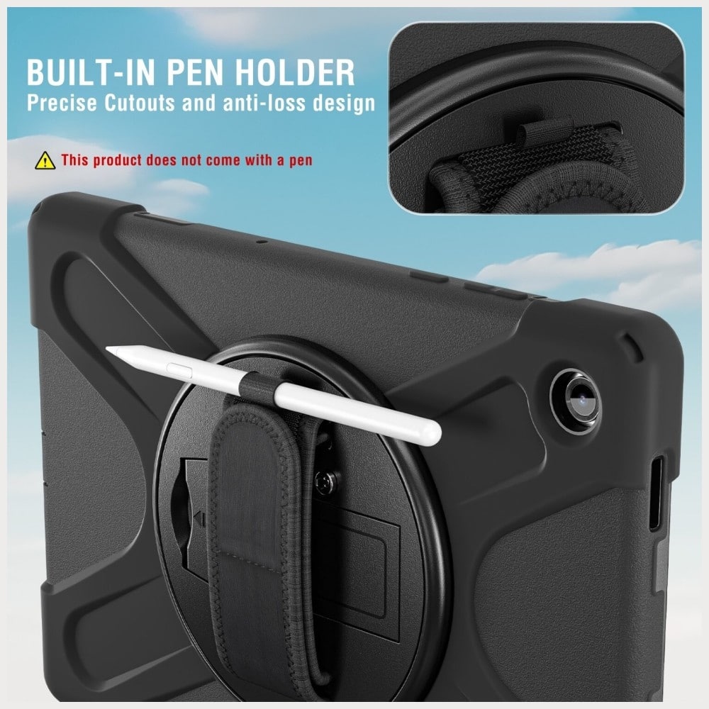 4smarts Rugged Case Grip - θήκη για Samsung Galaxy Tab A11 - Μαύρο - Image 6