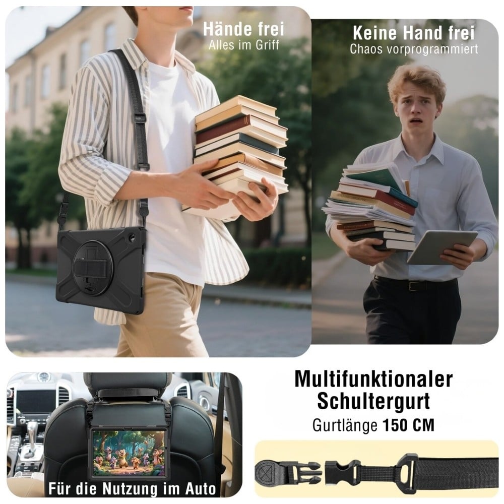 4smarts Rugged Case Grip - θήκη για Samsung Galaxy Tab A11 - Μαύρο - Image 7