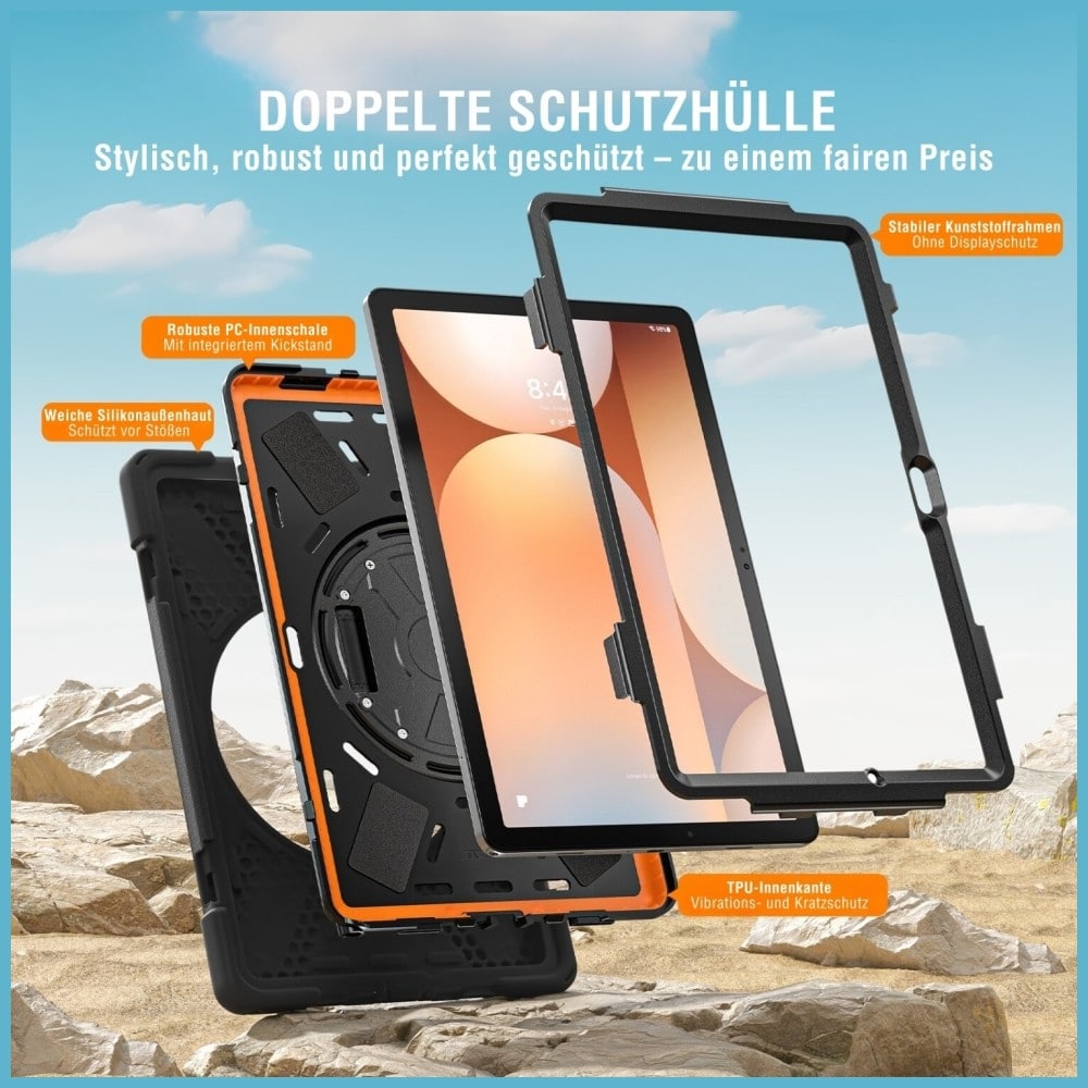 4smarts Rugged Case Grip - θήκη για Samsung Galaxy Tab A11 - Μαύρο - Image 8