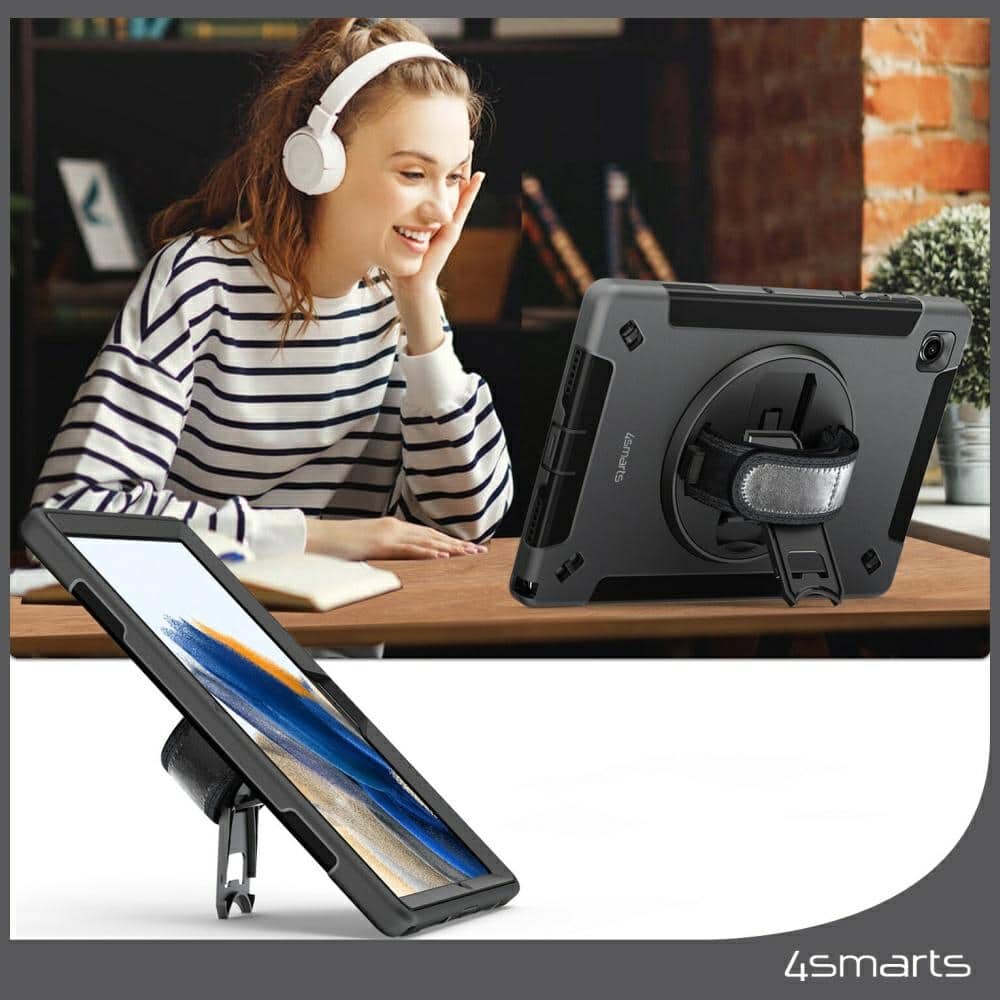 4smarts Rugged Case Grip - θήκη για Samsung Galaxy Tab A9 - Μαύρο - Image 5