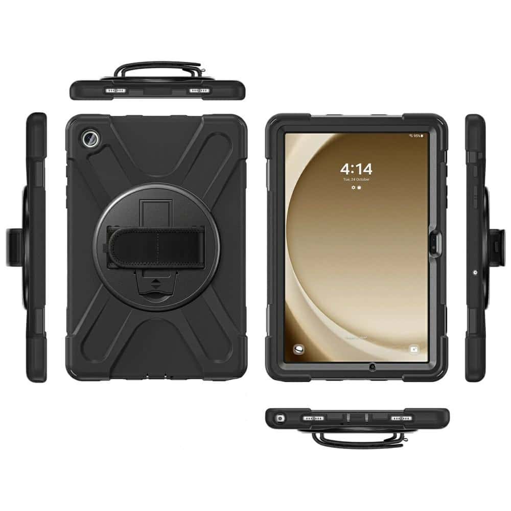 4smarts Rugged Case Grip - θήκη για Samsung Galaxy Tab S10 Lite / FE S9 S8 S7 - Μαύρο - Image 2