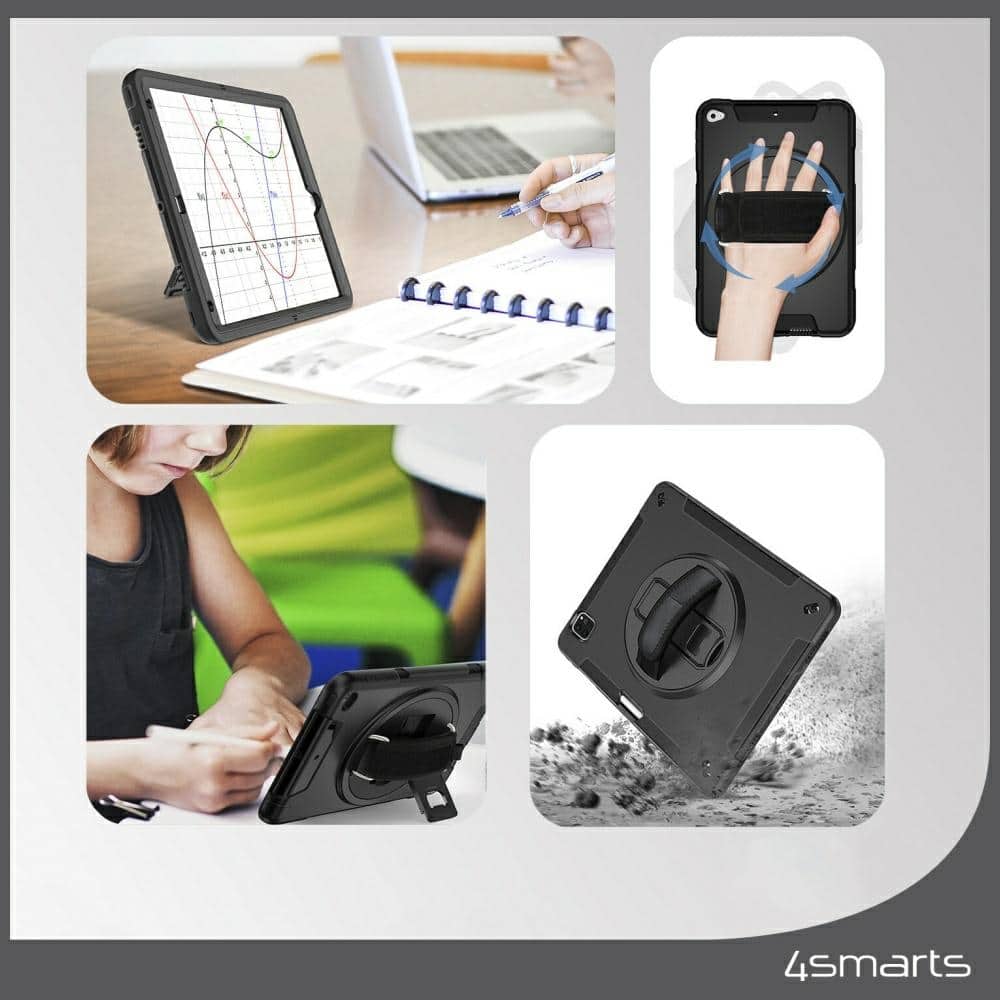 4smarts Rugged Case Grip - θήκη για Samsung Galaxy Tab S10 Lite / FE S9 S8 S7 - Μαύρο - Image 3