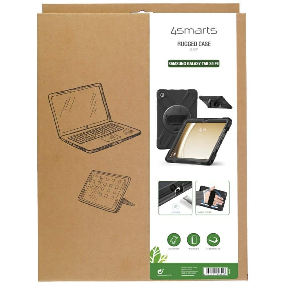 4smarts Rugged Case Grip - θήκη για Samsung Galaxy Tab S10 Lite / FE S9 S8 S7 - Μαύρο - Image 7