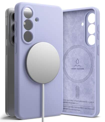 Ringke SILICONE MAGNETIC MAGSAFE - θήκη για Samsung Galaxy S26 - Μωβ