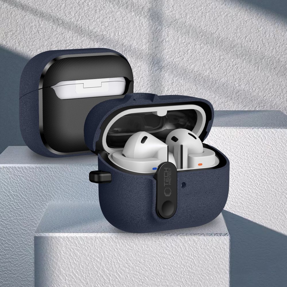 TECH-PROTECT SLIM HOOK SAMSUNG GALAXY BUDS 3 / 3 FE / 3 PRO FLUFFY BLUE - Image 8