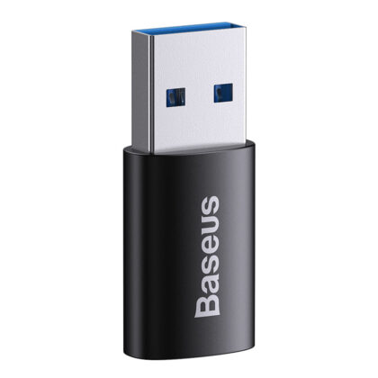 Baseus - Προσαρμογέας OTG Ingenuity Series (ZJJQ000101) - USB 3.1 σε Type-C, Κράμα αλουμινίου, 10Gbps - Μαύρο