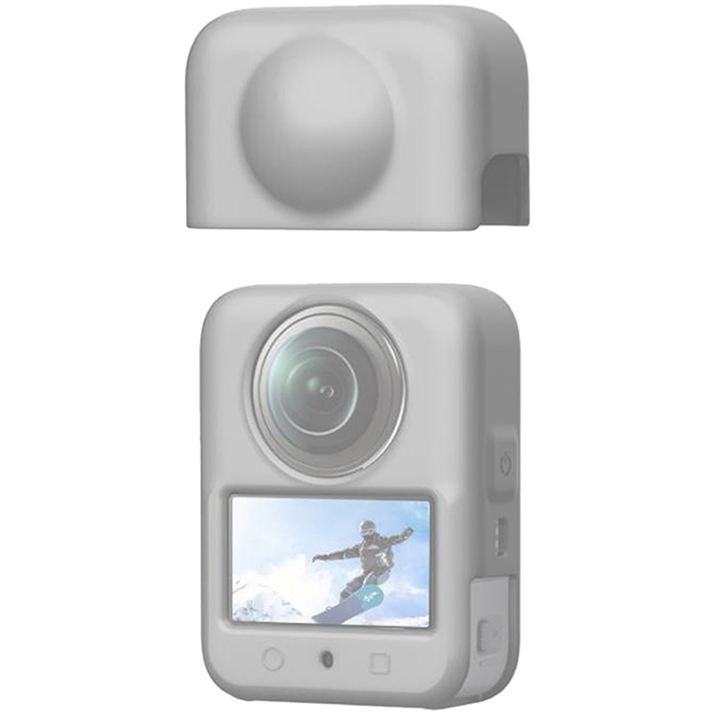 Κάλυμμα σιλικόνης με φακό PULUZ DJI Osmo 360 (γκρι) - Image 4