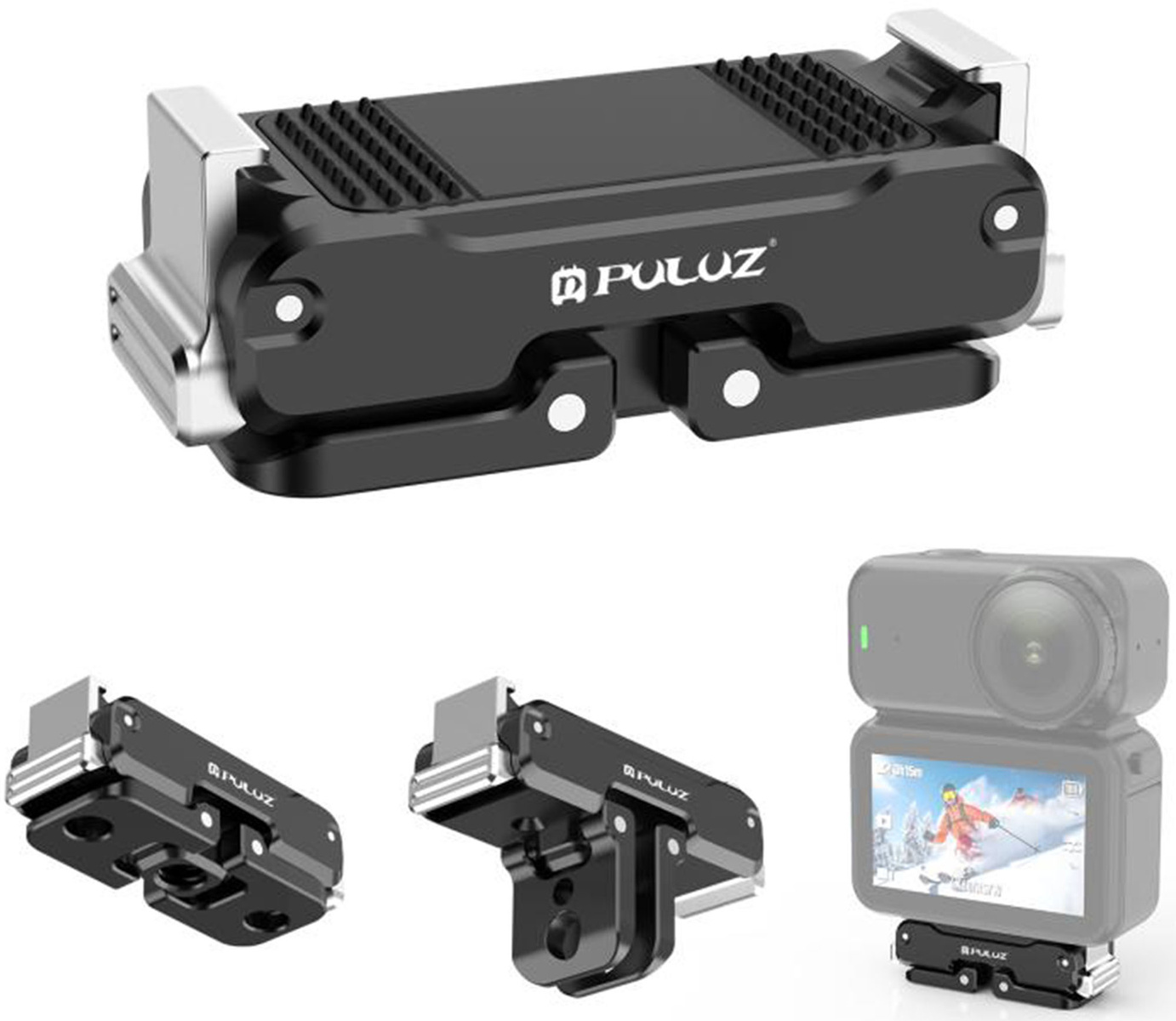 PULUZ Μαγνητική μεταλλική θήκη για DJI Osmo Nano (Μαύρο) - Image 4