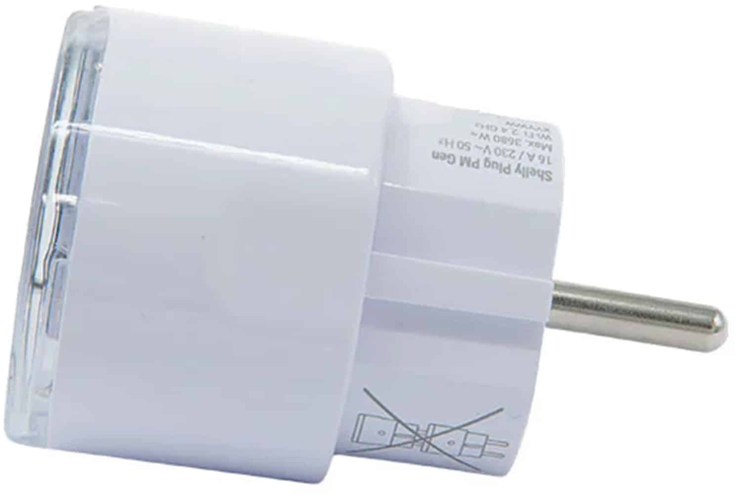 Shelly Plug PM Gen3 Matter 13A έξυπνη πρίζα, λευκή - Image 3