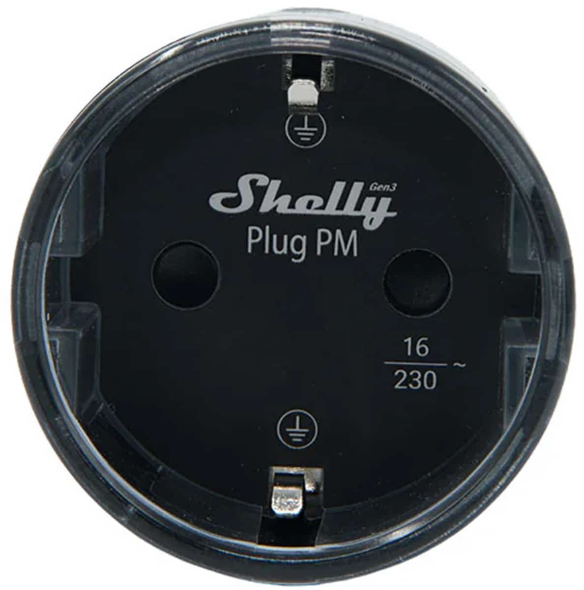 Shelly Plug PM Gen3 Matter 13A έξυπνη πρίζα, μαύρη - Image 2