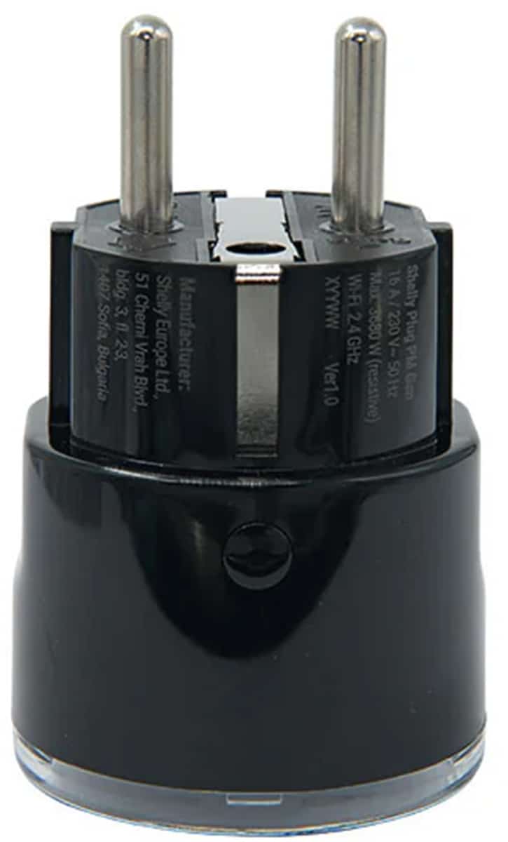 Shelly Plug PM Gen3 Matter 13A έξυπνη πρίζα, μαύρη - Image 4