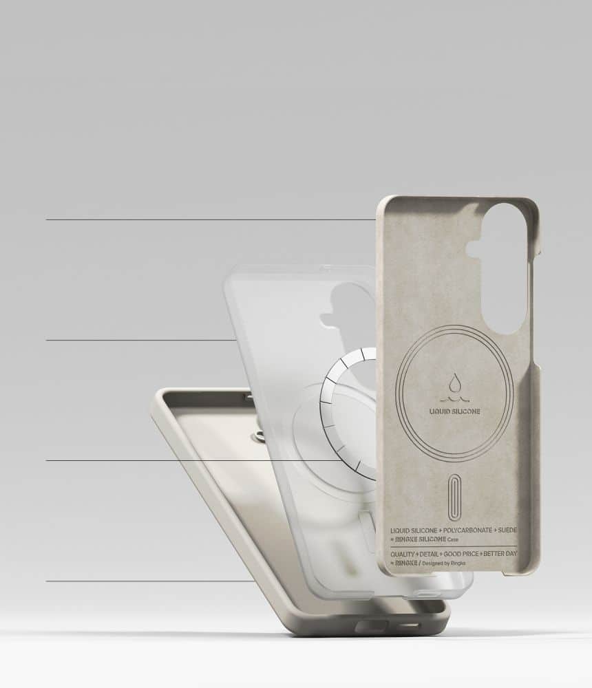 Ringke SILICONE MAGNETIC MAGSAFE - θήκη για Samsung Galaxy S26 - Διάφανο - Image 6