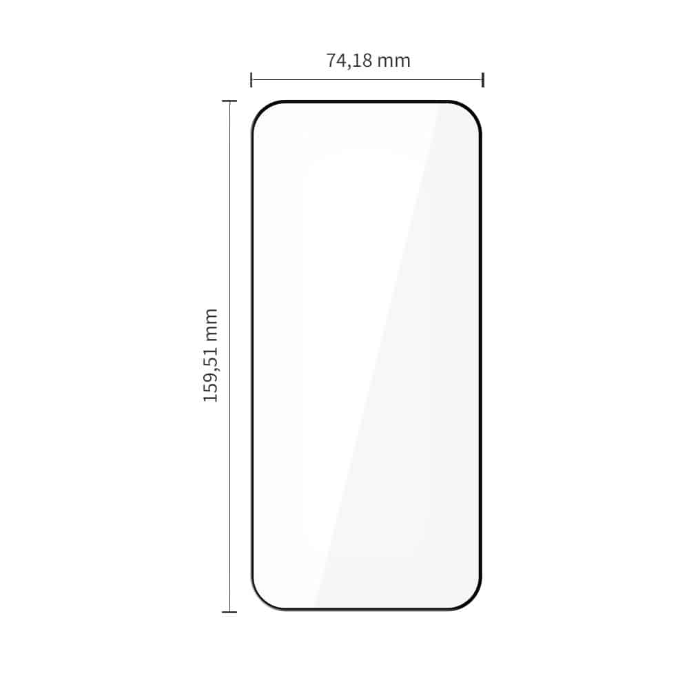 TECH-PROTECT GLASS FIT+ - προστασία για Xiaomi Poco F8 Ultra - Μαύρο - Image 2