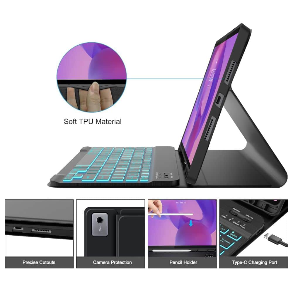 TECH-PROTECT SC PEN - θήκη για Lenovo Idea Tab Plus - Μαύρο - Image 5