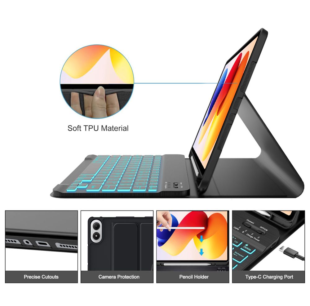 TECH-PROTECT SC PEN - θήκη για Xiaomi Redmi Pad 2 Pro - Μαύρο - Image 4