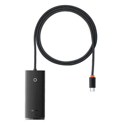 Baseus - Προσαρμογέας Hub Lite Series (WKQX030401) - USB-C σε 4x USB 3.0, Type-C, 1m - Μαύρο