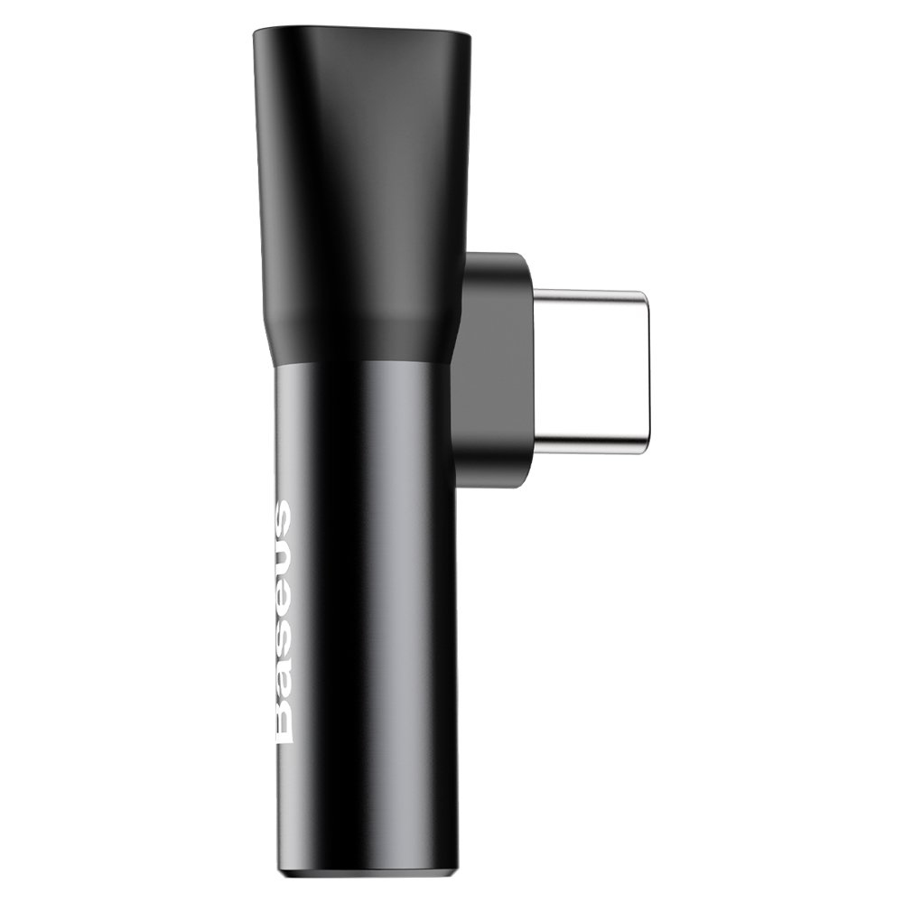 Baseus - Προσαρμογέας ήχου L41 (CATL41-01/A10229300117-Z1) - Τύπου-C σε Τύπου-C, Υποδοχή 3.5 mm - Μαύρο - Image 6
