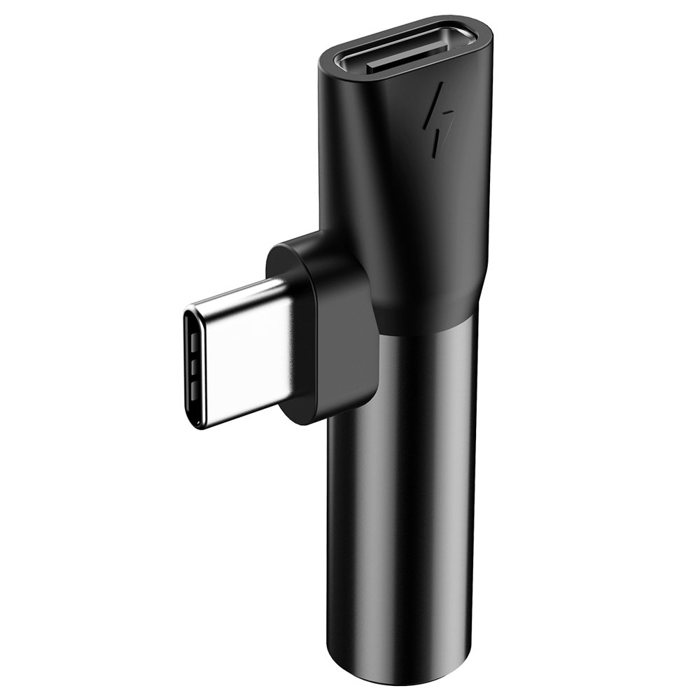 Baseus - Προσαρμογέας ήχου L41 (CATL41-01/A10229300117-Z1) - Τύπου-C σε Τύπου-C, Υποδοχή 3.5 mm - Μαύρο - Image 3
