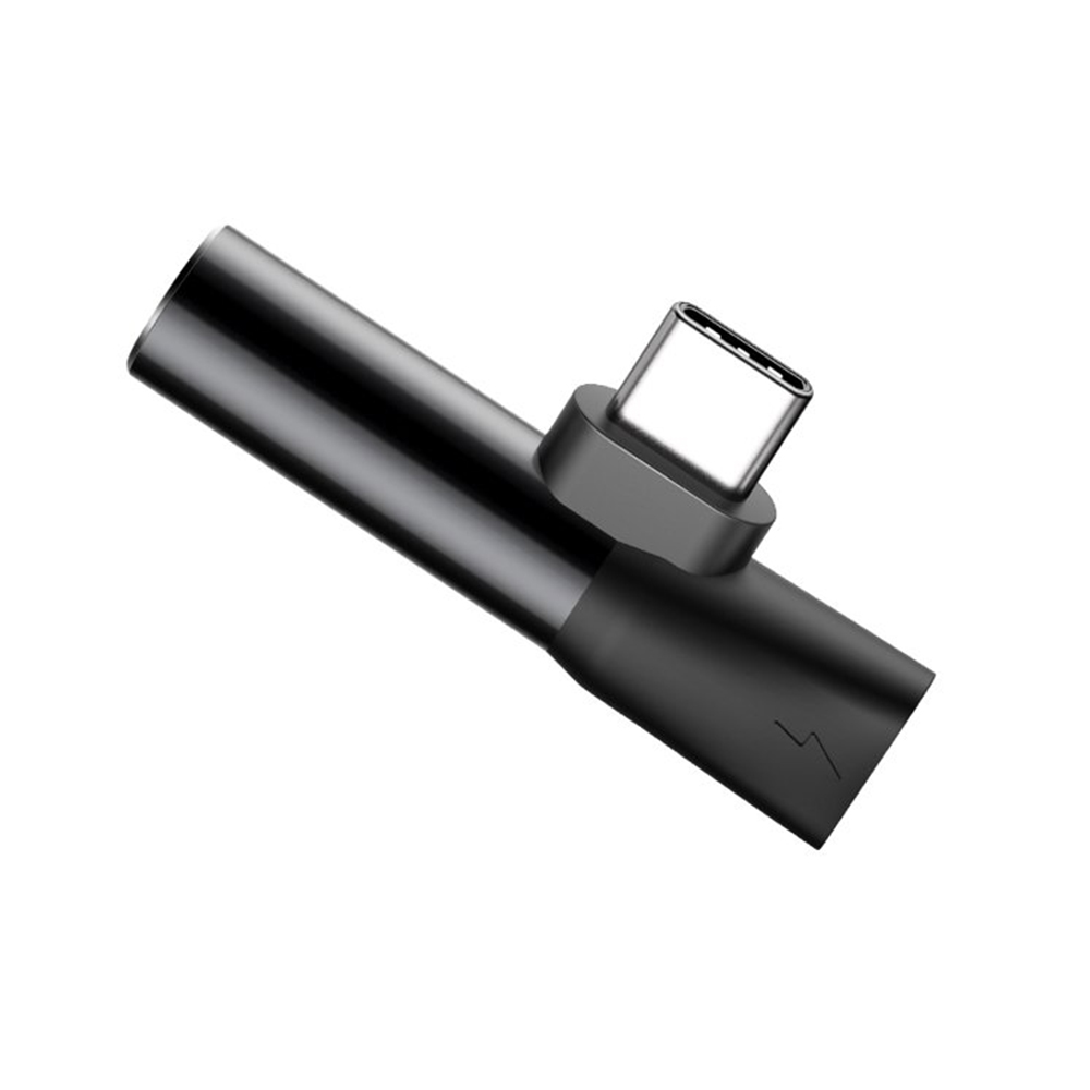 Baseus - Προσαρμογέας ήχου L41 (CATL41-01/A10229300117-Z1) - Τύπου-C σε Τύπου-C, Υποδοχή 3.5 mm - Μαύρο - Image 4