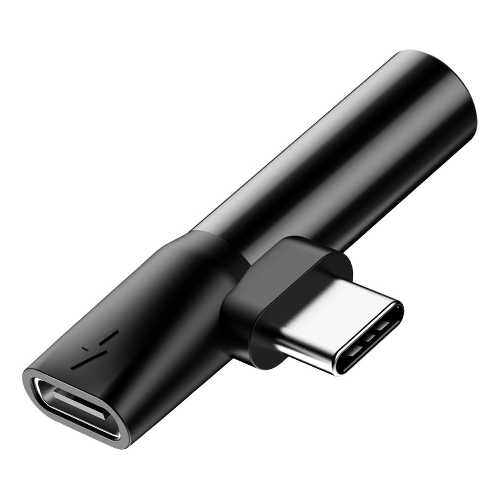 Baseus - Προσαρμογέας ήχου L41 (CATL41-01/A10229300117-Z1) - Τύπου-C σε Τύπου-C, Υποδοχή 3.5 mm - Μαύρο - Image 5