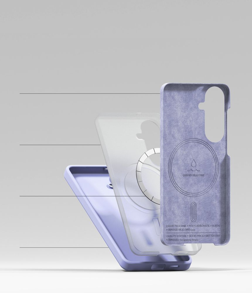 Ringke SILICONE MAGNETIC MAGSAFE - θήκη για Samsung Galaxy S26 - Λευκό - Image 6