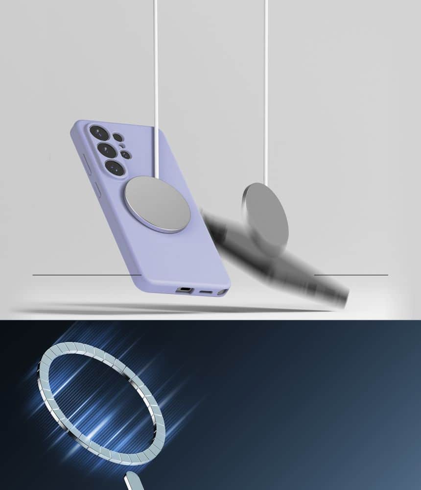 Ringke Silicone Magnetic - θήκη για Samsung Galaxy S26 Ultra - Μωβ - Image 7