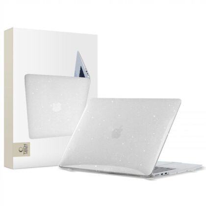 TECH-PROTECT SMARTSHELL MACBOOK AIR 13 M2 / M3 / M4 / 2023-2025 ΔΙΑΦΑΝΕΣ ΜΕ ΛΑΜΠΕΡΗ ΓΛΥΤΕΡΗ ΓΡΑΜΜΗ
