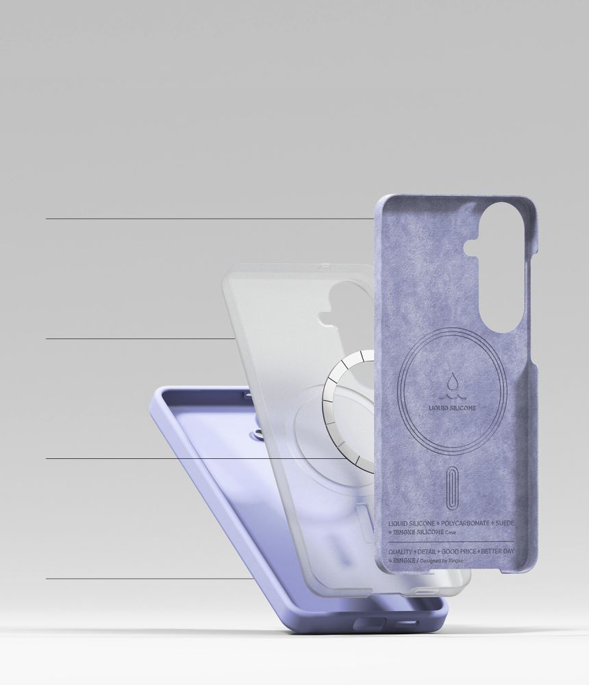 Ringke SILICONE MAGNETIC MAGSAFE - θήκη για Samsung Galaxy S26+ - Λευκό - Image 6