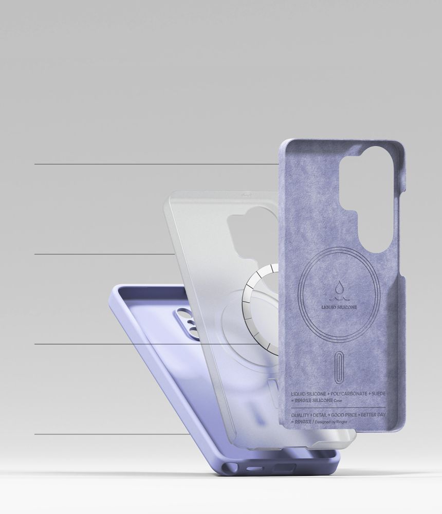 Ringke Silicone Magnetic - θήκη για Samsung Galaxy S26 Ultra - Μωβ - Image 6