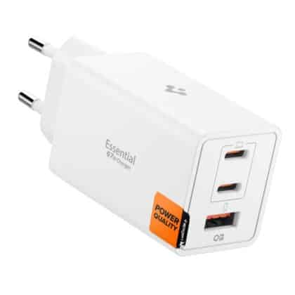 SPIGEN ESSENTIAL EE673EU ΦΟΡΤΙΣΤΗΣ ΔΙΚΤΥΟΥ 3 ΘΥΡΩΝ 67W ΛΕΥΚΟΣ