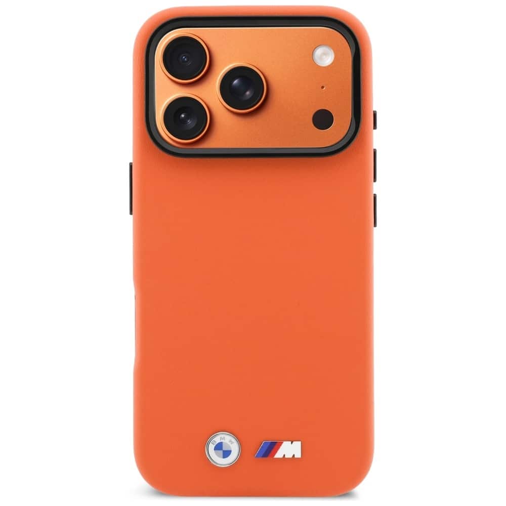Θήκη BMW M Metal Logo MagSafe για iPhone 17 Pro πορτοκαλί - Image 3