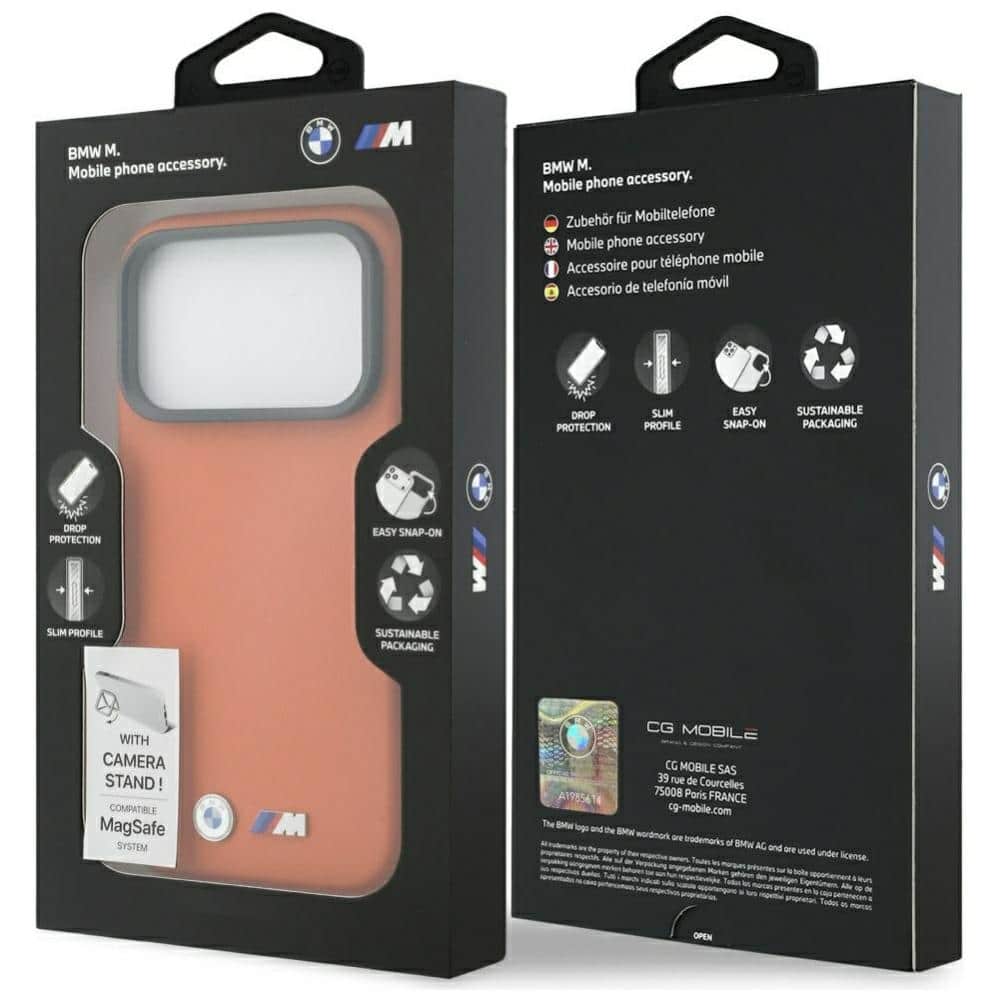 Θήκη BMW M Metal Logo MagSafe για iPhone 17 Pro πορτοκαλί - Image 8