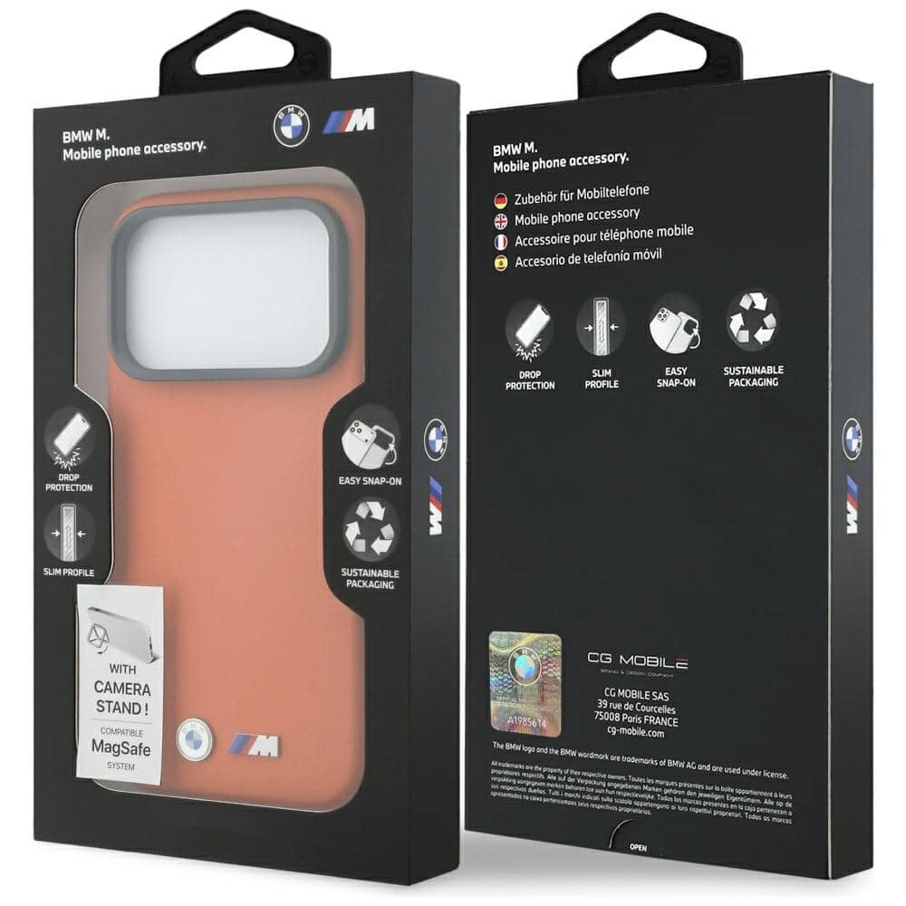 Θήκη BMW M Metal Logo MagSafe για iPhone 17 Pro Max πορτοκαλί - Image 8