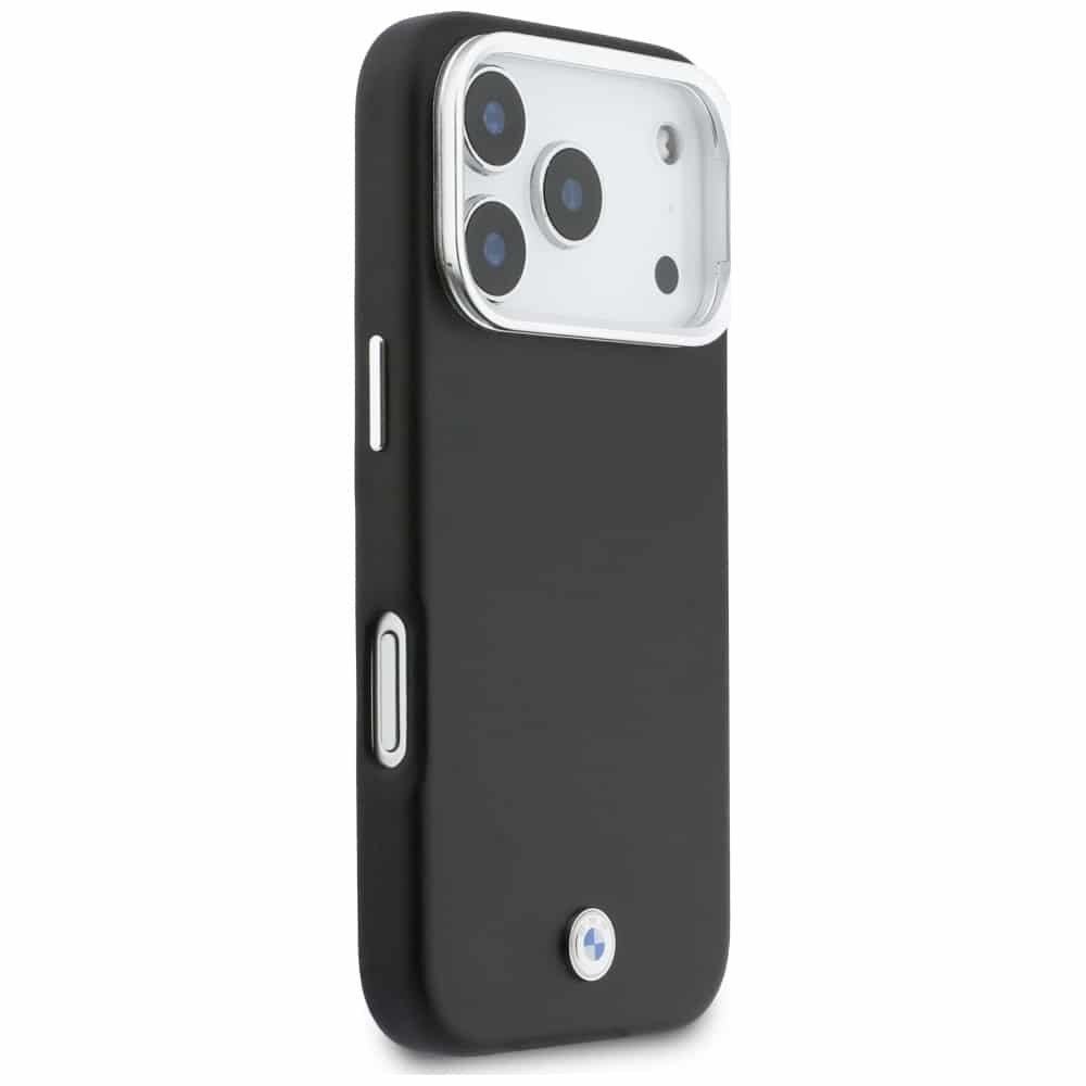 Θήκη MagSafe με μεταλλικό λογότυπο BMW M Sign για iPhone 17 Pro, μαύρη - Image 4
