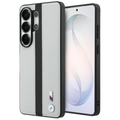 Θήκη BMW με διάτρητη ρίγα και λογότυπο MagSafe για Samsung Galaxy S26 Ultra γκρι