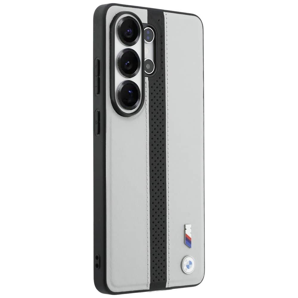 Θήκη BMW με διάτρητη ρίγα και λογότυπο MagSafe για Samsung Galaxy S26 Ultra γκρι - Image 4