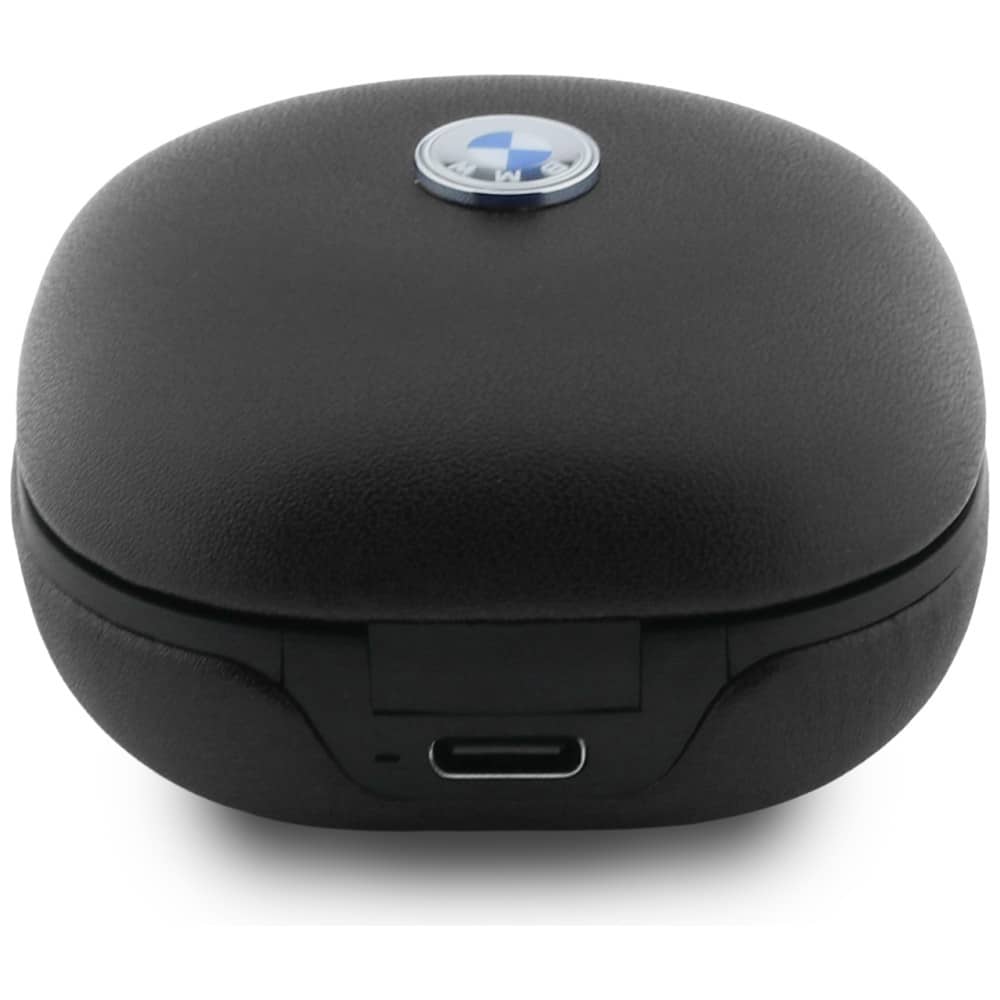 Ακουστικά Bluetooth TWS BMW Δερμάτινα Μεταλλικά Λογότυπα ENC μαύρα - Image 4