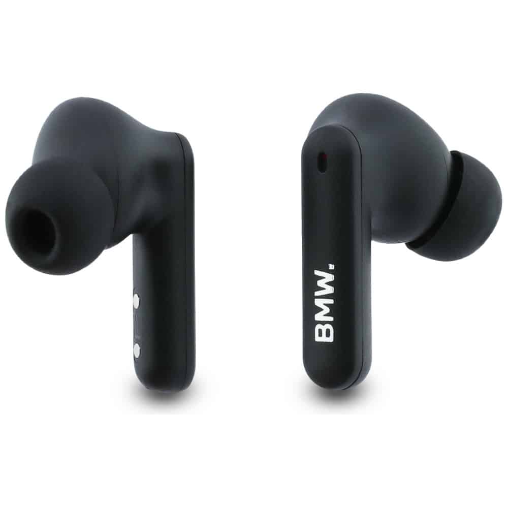 Ακουστικά Bluetooth TWS BMW Δερμάτινα Μεταλλικά Λογότυπα ENC μαύρα - Image 5
