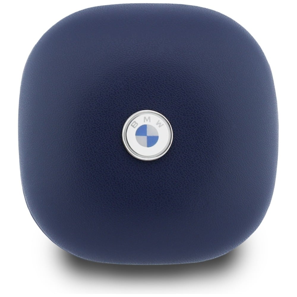 Ακουστικά Bluetooth TWS BMW Δερμάτινα Μεταλλικά Λογότυπα ENC μπλε - Image 2