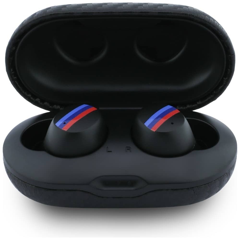 Ακουστικά Bluetooth TWS BMW Carbon Metal Logo ENC μαύρο - Image 3