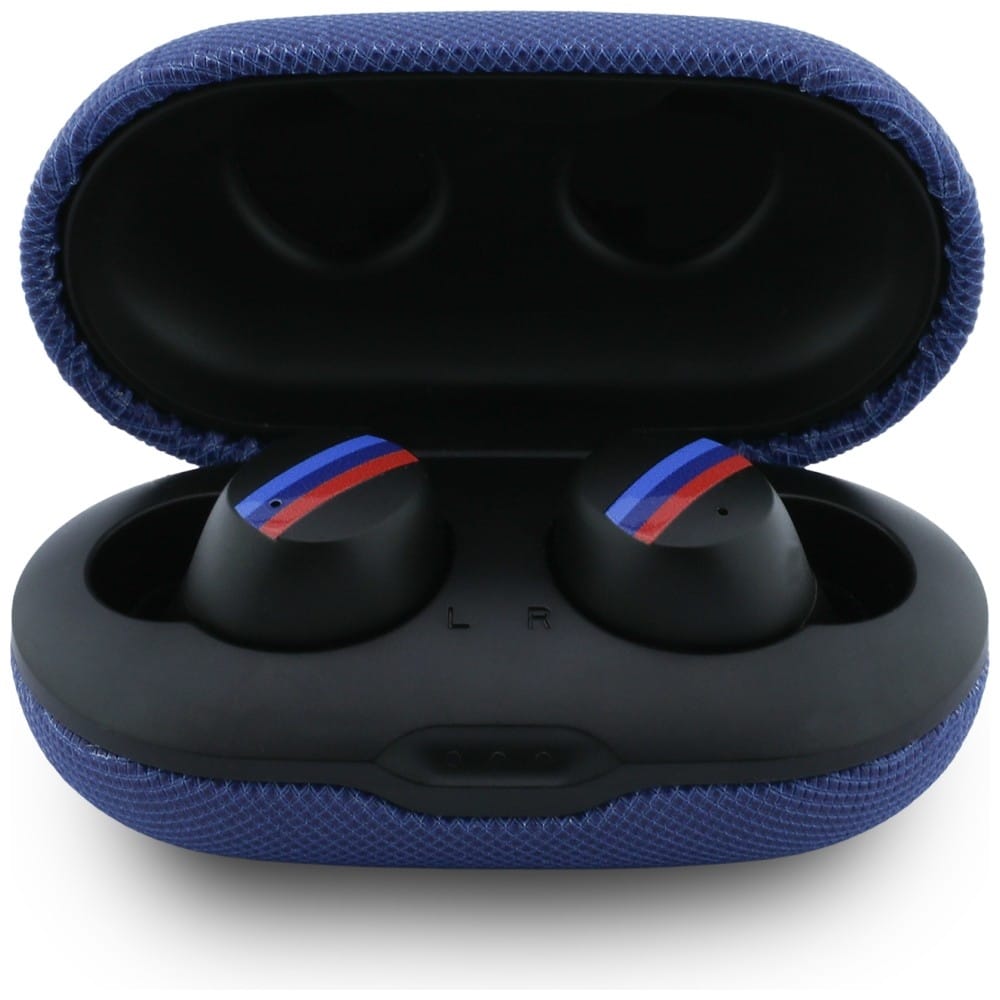 Ακουστικά Bluetooth TWS BMW Μεταλλικό λογότυπο ENC μπλε - Image 3