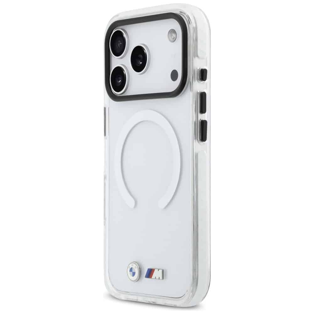 Θήκη BMW M IML Shockproof Metal Logos MagSafe για iPhone 17 Pro διαφανής - Image 2