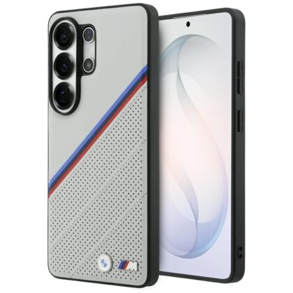 Θήκη BMW Tricolor Metal Logo MagSafe για Samsung Galaxy S26 Ultra γκρι