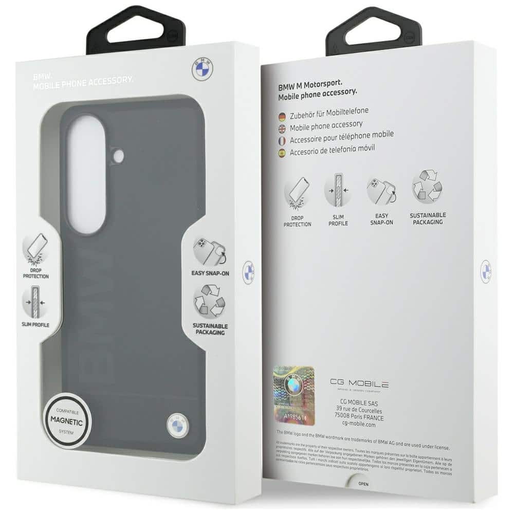 Θήκη BMW Δερμάτινη Hot Stamp MagSafe για Samsung Galaxy S26 Plus μαύρη - Image 8