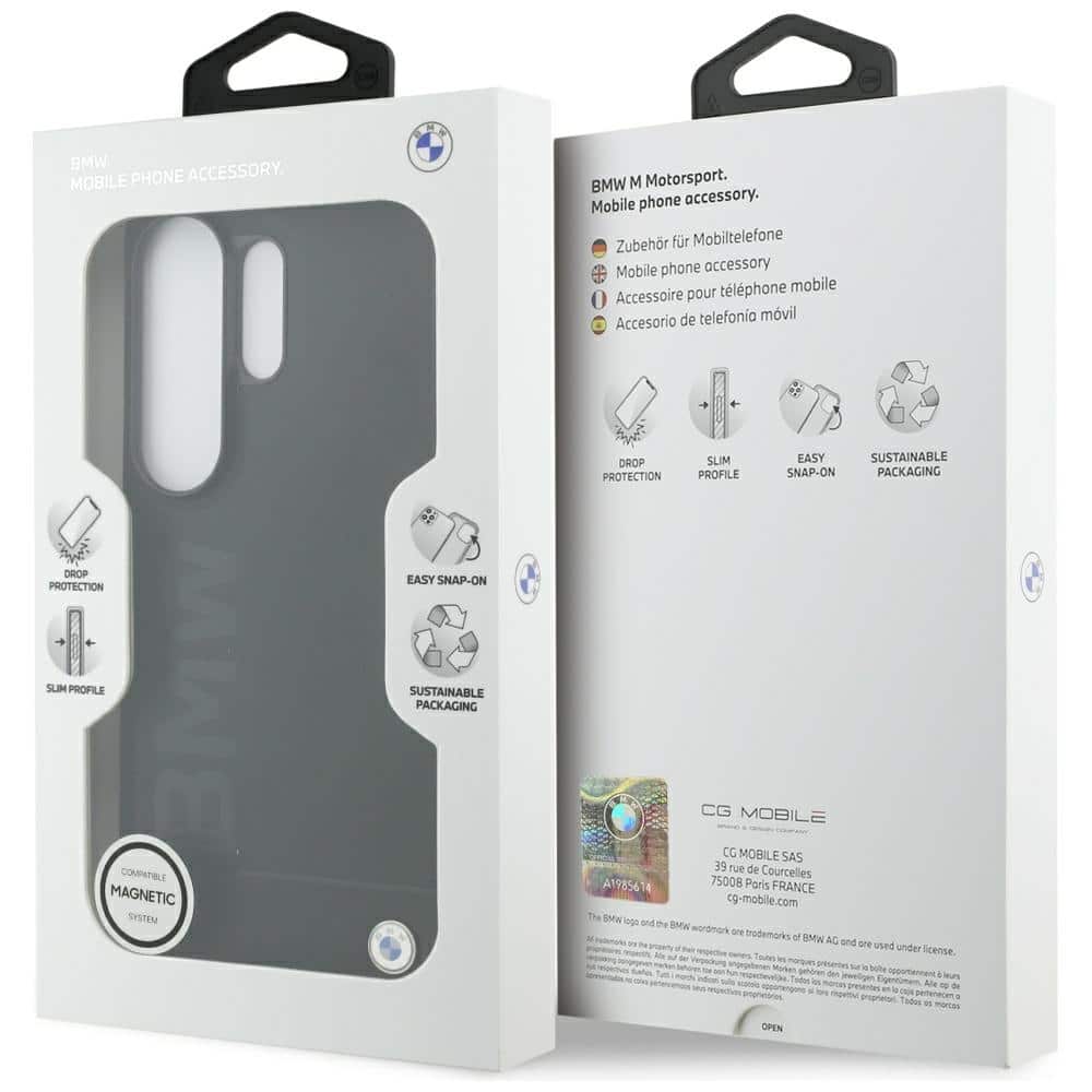 Θήκη BMW Δερμάτινη Hot Stamp MagSafe για Samsung Galaxy S26 Ultra μαύρη - Image 8
