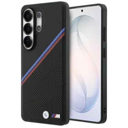 Θήκη BMW Tricolor Metal Logo MagSafe για Samsung Galaxy S26 Ultra μαύρη