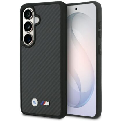 Θήκη BMW M Kevlar Logo MagSafe για Samsung Galaxy S26 μαύρη