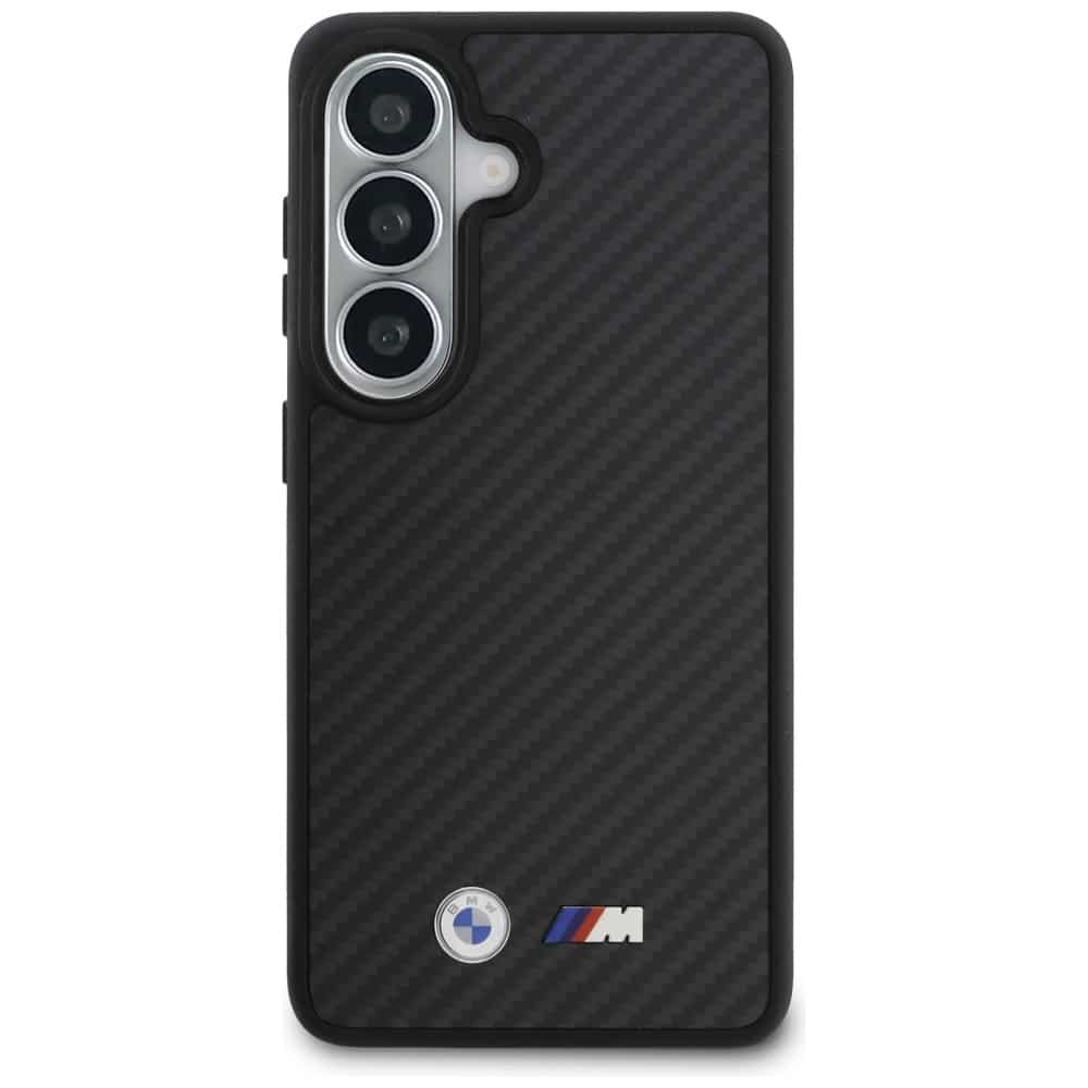 Θήκη BMW M Kevlar Logo MagSafe για Samsung Galaxy S26 μαύρη - Image 3