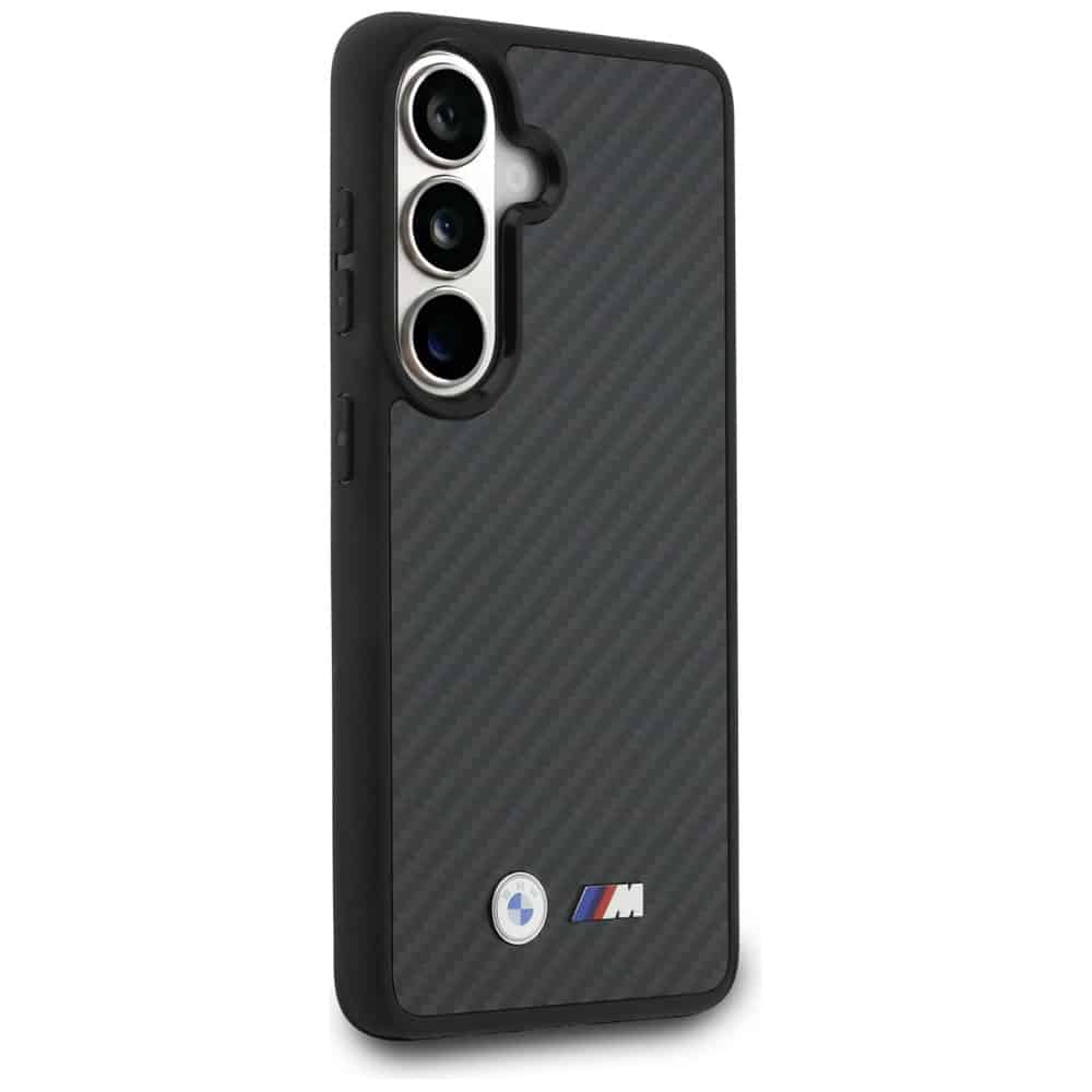 Θήκη BMW M Kevlar Logo MagSafe για Samsung Galaxy S26 μαύρη - Image 4
